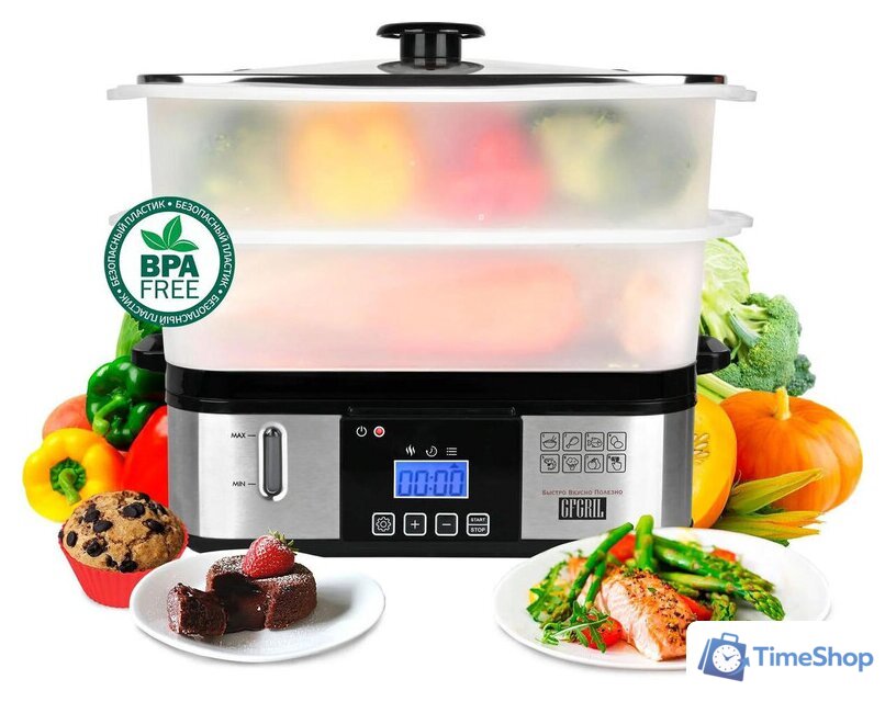 Пароварка GFgril GFS-9D - Изображение №5 — Интернет-магазин Time-Shop