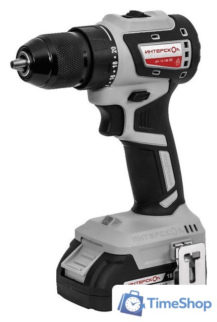 Дрель-шуруповерт Интерскол ДА-13/18В (с 2-мя АКБ, кейс) - Изображение №1 — Интернет-магазин Time-Shop