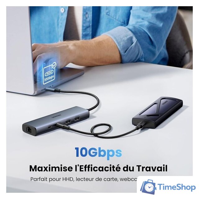 USB-хаб Ugreen CM512 45320 - Изображение №4 — Интернет-магазин Time-Shop