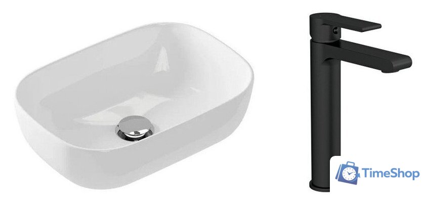 Умывальник Cersanit Moduo 50 Square 63570 + 63111 - Изображение №1 — Интернет-магазин Time-Shop