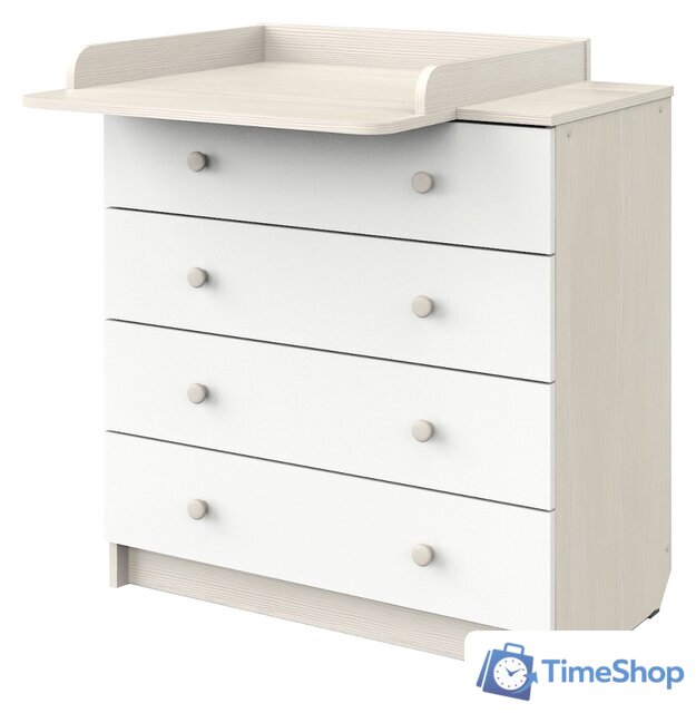 Детский комод Атон Мебель Odin (бодега светлая/белый) - Изображение №1 — Интернет-магазин Time-Shop