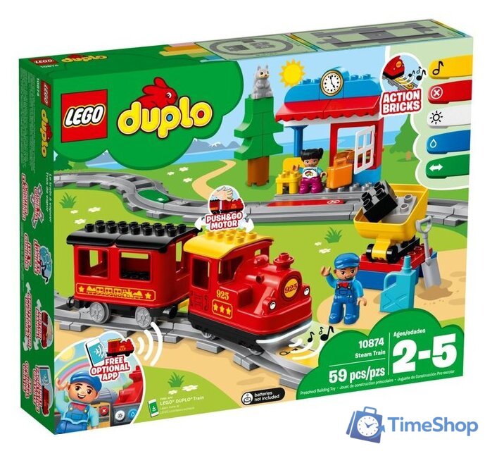 Конструктор LEGO Duplo 10874 Паровоз - Изображение №1 — Интернет-магазин Time-Shop