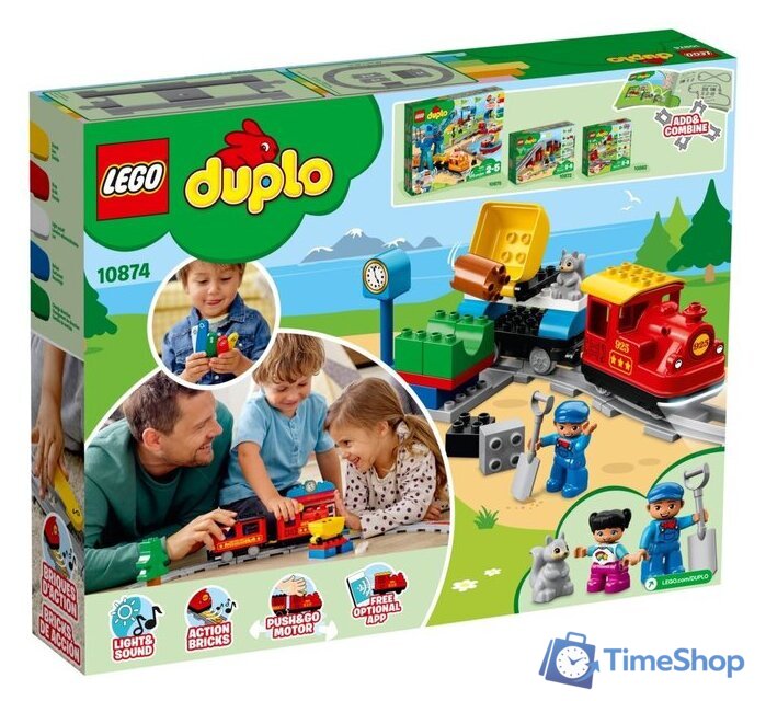 Конструктор LEGO Duplo 10874 Паровоз - Изображение №4 — Интернет-магазин Time-Shop