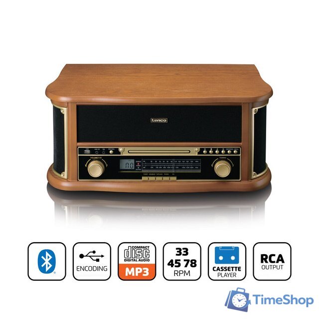Многофункциональный аудиоцентр Lenco Classic Phono TCD-2551 - Изображение №3 — Интернет-магазин Time-Shop