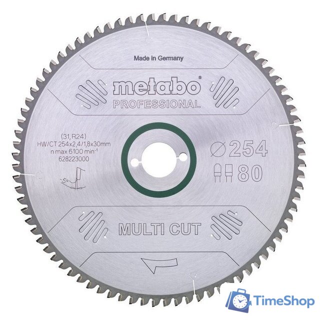 Пильный диск Metabo 628226000 - Изображение №1 — Интернет-магазин Time-Shop
