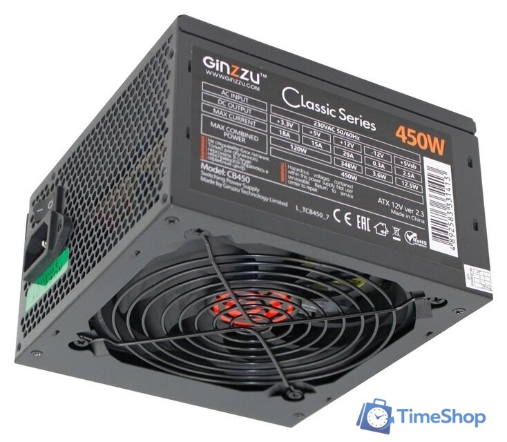Блок питания Ginzzu CB450 - Изображение №2 — Интернет-магазин Time-Shop