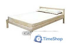 Кровать Мебельград Рино 140x200 с опорными брусками (массив сосны без покрытия) - Изображение №1 — Интернет-магазин Time-Shop