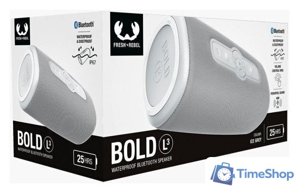 Беспроводная колонка Fresh'n Rebel Bold L3 (ice grey) - Изображение №8 — Интернет-магазин Time-Shop