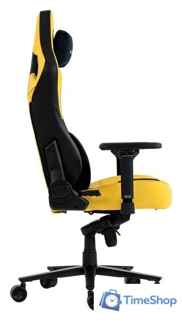 Игровое (геймерское) кресло Evolution Nomad PRO Cyberpunk Core (черный/желтый) - Изображение №4 — Интернет-магазин Time-Shop