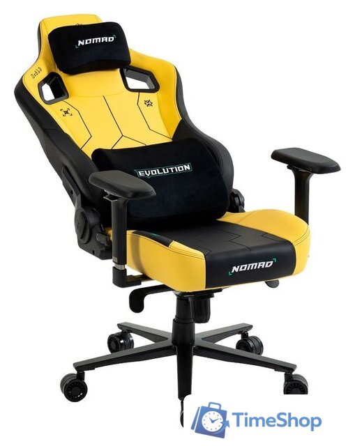 Игровое (геймерское) кресло Evolution Nomad PRO Cyberpunk Core (черный/желтый) - Изображение №16 — Интернет-магазин Time-Shop