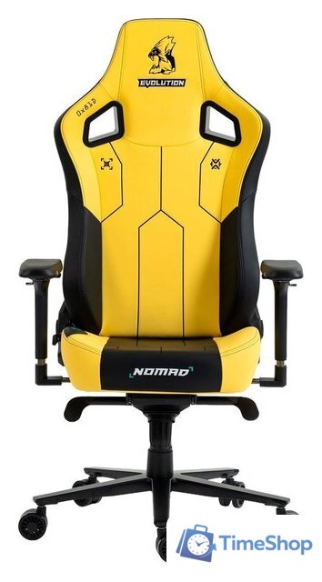 Игровое (геймерское) кресло Evolution Nomad PRO Cyberpunk Core (черный/желтый) - Изображение №7 — Интернет-магазин Time-Shop