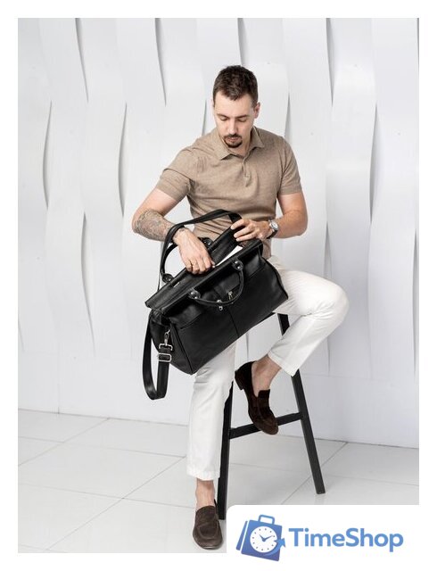 Саквояж Carlo Gattini Classico Veano 4004-01 (черный) - Изображение №11 — Интернет-магазин Time-Shop