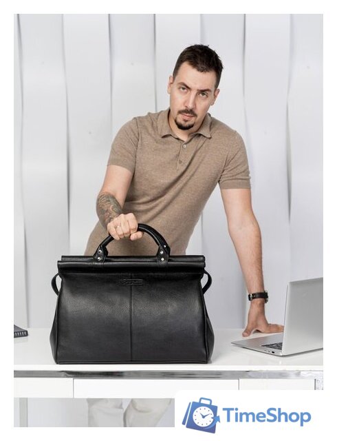 Саквояж Carlo Gattini Classico Veano 4004-01 (черный) - Изображение №6 — Интернет-магазин Time-Shop