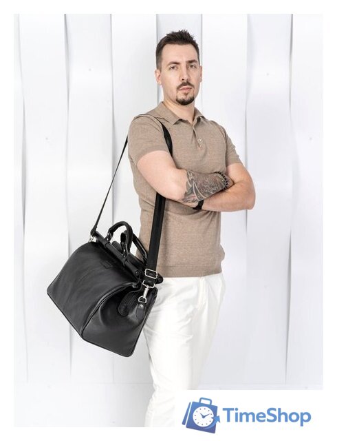 Саквояж Carlo Gattini Classico Veano 4004-01 (черный) - Изображение №9 — Интернет-магазин Time-Shop