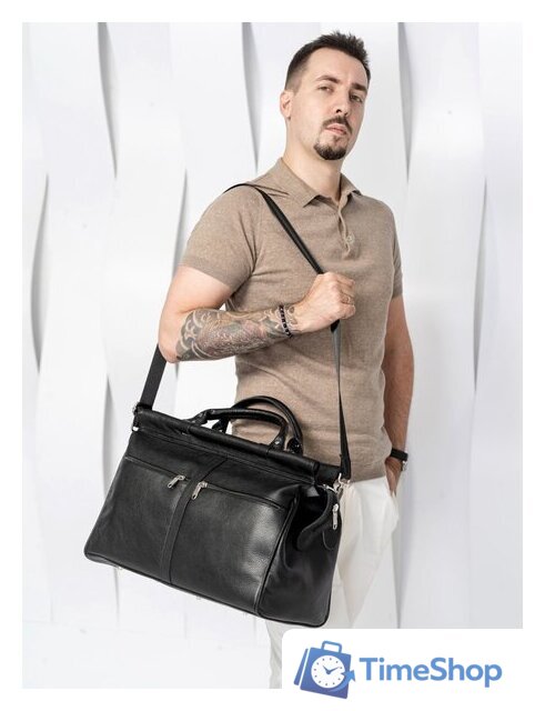 Саквояж Carlo Gattini Classico Veano 4004-01 (черный) - Изображение №10 — Интернет-магазин Time-Shop