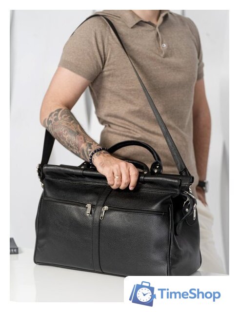 Саквояж Carlo Gattini Classico Veano 4004-01 (черный) - Изображение №8 — Интернет-магазин Time-Shop