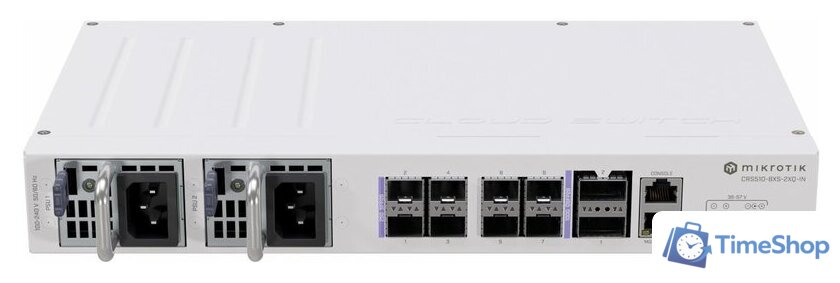 Управляемый коммутатор 2-го уровня Mikrotik CRS510-8XS-2XQ-IN - Изображение №1 — Интернет-магазин Time-Shop