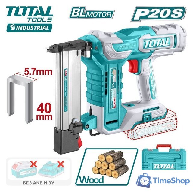 Степлер Total TCSNLI6005 (без АКБ, кейс) - Изображение №1 — Интернет-магазин Time-Shop