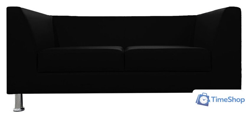 Софа Brioli Дедрик двухместный (экокожа, L22 черный) - Изображение №1 — Интернет-магазин Time-Shop