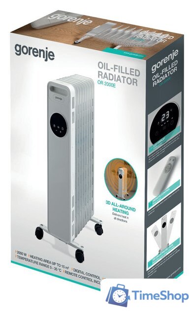 Масляный радиатор Gorenje OR2000E - Изображение №5 — Интернет-магазин Time-Shop