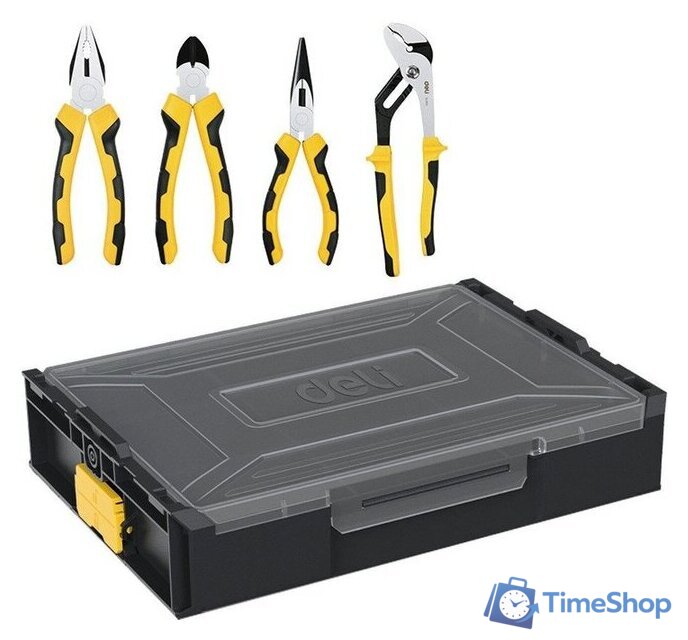 Набор пассатижей Deli DL1204 (4 предмета) - Изображение №2 — Интернет-магазин Time-Shop