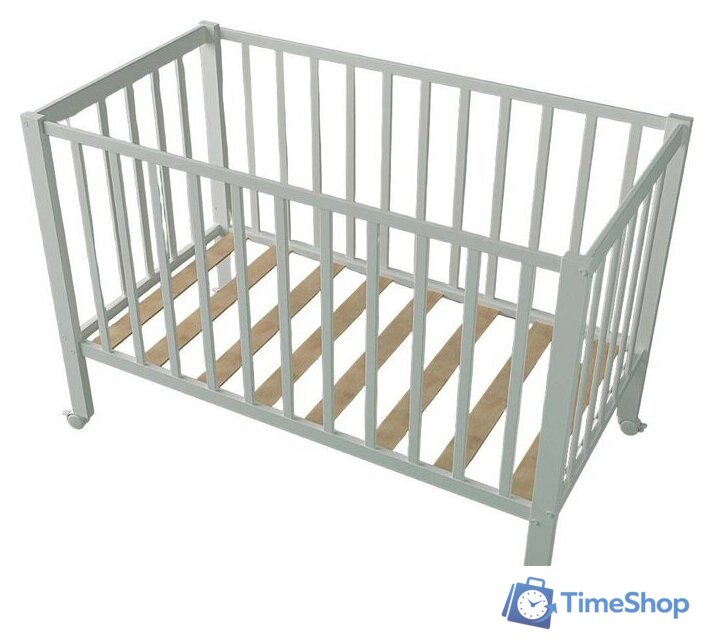 Классическая детская кроватка СКВ-Компани 3190111 с матрасом Mio Tesoro NewBorn (белый) - Изображение №2 — Интернет-магазин Time-Shop