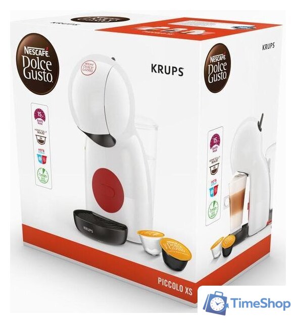 Капсульная кофеварка Krups Dolce Gusto Piccolo XS KP1A01 - Изображение №9 — Интернет-магазин Time-Shop