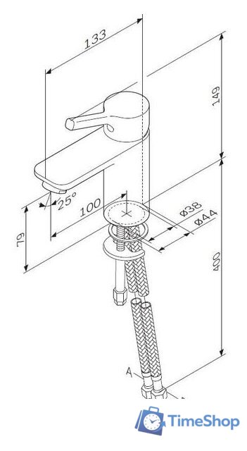 Смеситель AM.PM X-Joy F85B02100 - Изображение №9 — Интернет-магазин Time-Shop