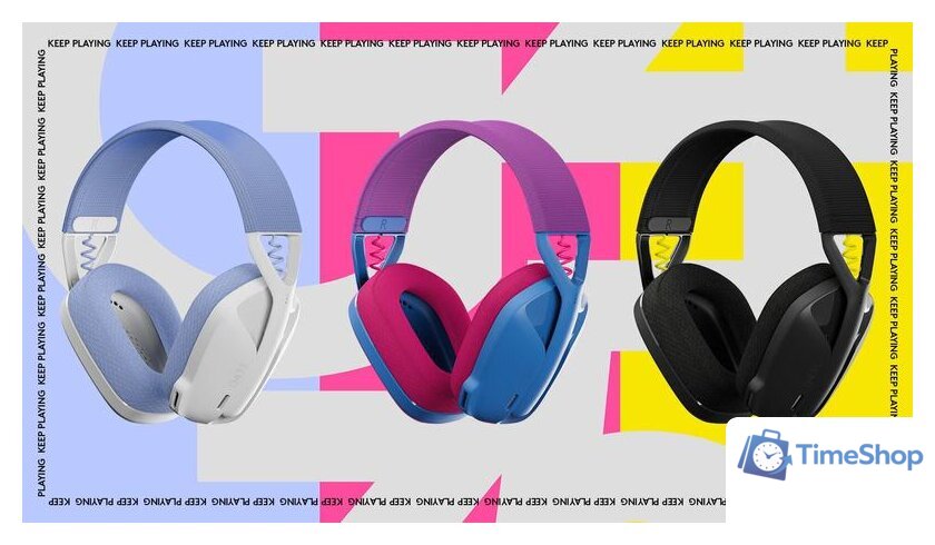 Наушники Logitech G435 Lightspeed (белый/сиреневый) - Изображение №7 — Интернет-магазин Time-Shop