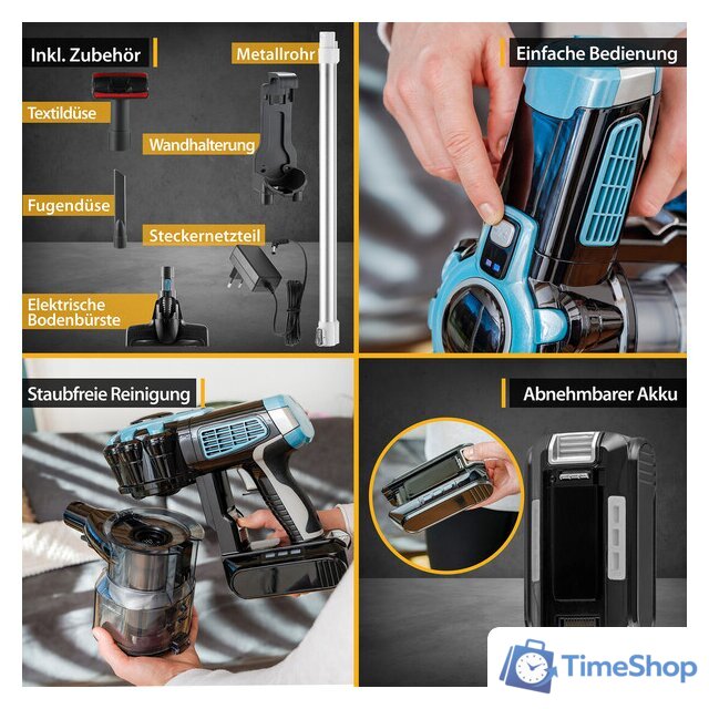 Пылесос First FA-5541-4-BL - Изображение №6 — Интернет-магазин Time-Shop