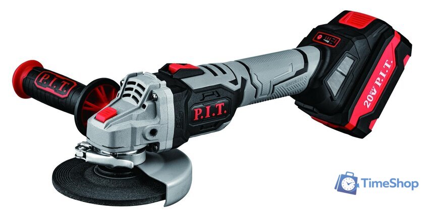 Угловая шлифмашина P.I.T. PWS20H-125B/1 (с 1-им АКБ) - Изображение №1 — Интернет-магазин Time-Shop