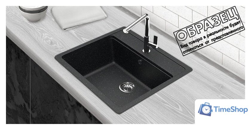 Кухонная мойка Berge BR-5750 + Like F8007122 (черный) - Изображение №4 — Интернет-магазин Time-Shop
