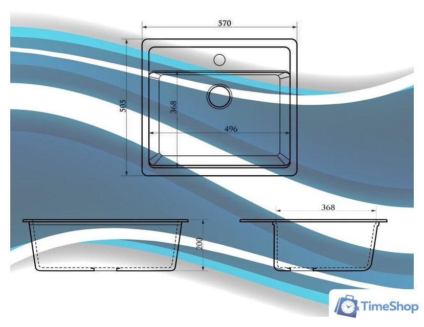 Кухонная мойка Berge BR-5750 + Like F8007122 (черный) - Изображение №23 — Интернет-магазин Time-Shop