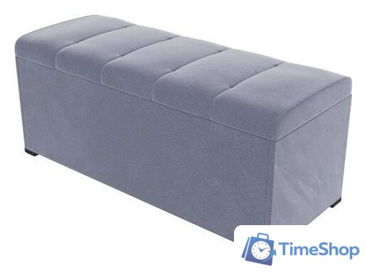 Банкетка Mio Tesoro Соната (велюр светло-серый) - Изображение №1 — Интернет-магазин Time-Shop