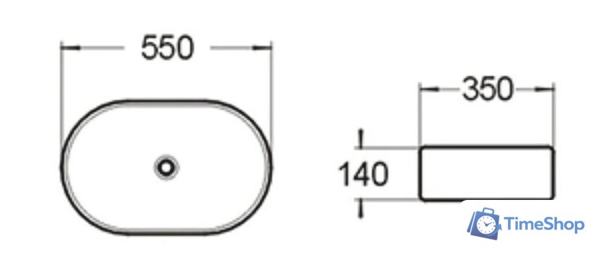 Умывальник SantiLine SL-1018 - Изображение №2 — Интернет-магазин Time-Shop
