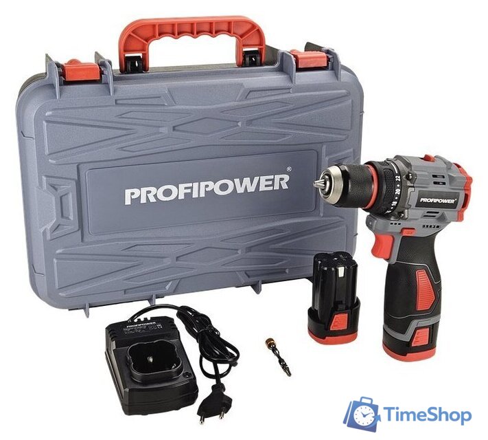 Дрель-шуруповерт Profipower BL-161 (с 2-мя АКБ, кейс) - Изображение №1 — Интернет-магазин Time-Shop