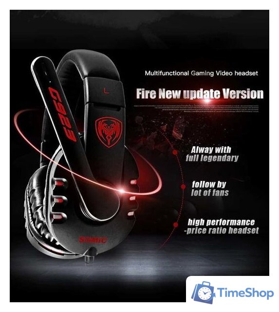 Наушники Somic G923 (черный) - Изображение №6 — Интернет-магазин Time-Shop