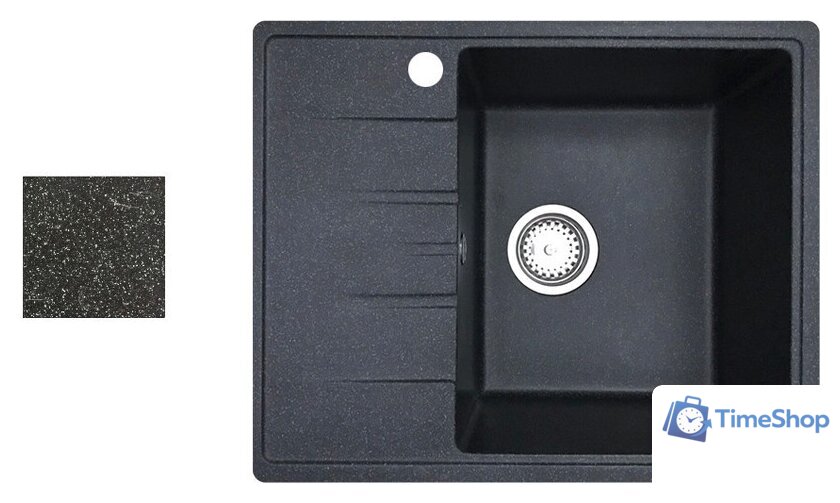 Кухонная мойка БелЭворс Mila R (черный, без сифона) - Изображение №1 — Интернет-магазин Time-Shop