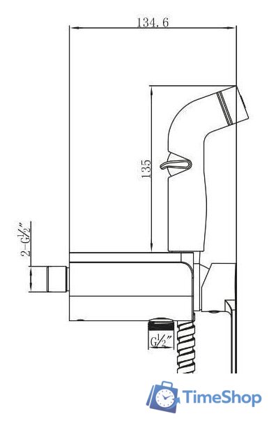 Гигиенический душ Lemark Solo LM7168CW - Изображение №2 — Интернет-магазин Time-Shop