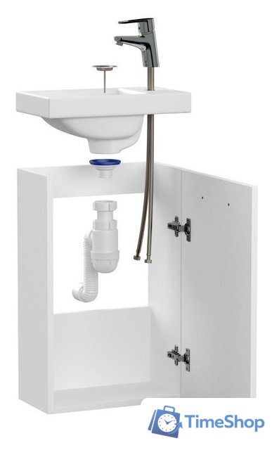  Cersanit Тумба с умывальником Lara + Como 40 64228 (со смесителем) - Изображение №3 — Интернет-магазин Time-Shop