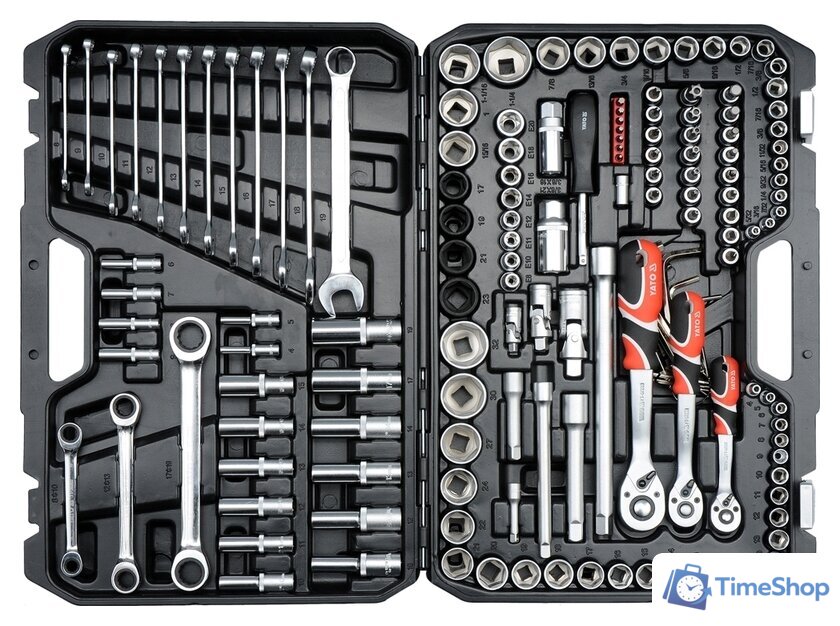 Универсальный набор инструментов Yato YT-38811 (150 предметов) - Изображение №3 — Интернет-магазин Time-Shop