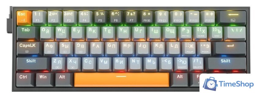 Клавиатура Redragon Fizz (черный/серый) - Изображение №1 — Интернет-магазин Time-Shop