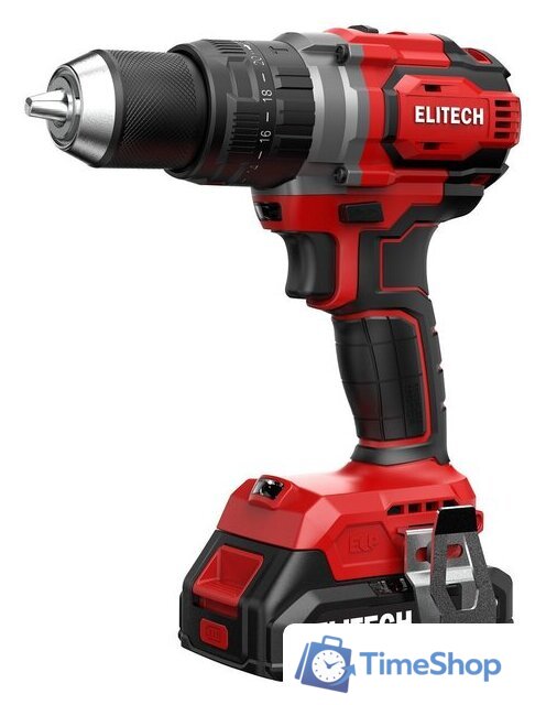 Ударная дрель-шуруповерт ELITECH ДА 20УБЛ2 E2201.047.02 (с 2-мя АКБ, кейс) - Изображение №1 — Интернет-магазин Time-Shop