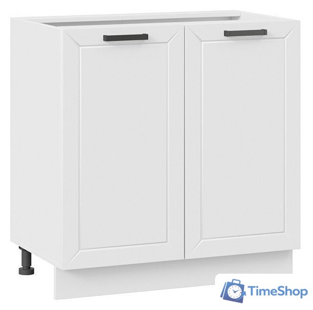 Шкаф напольный Трия Лорас 1Н8 (белый/холст белый) - Изображение №1 — Интернет-магазин Time-Shop