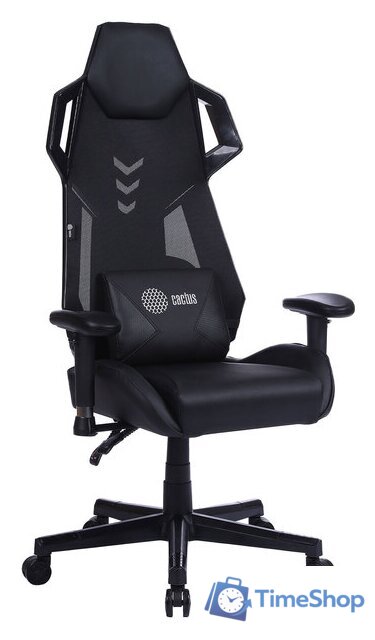 Игровое (геймерское) кресло CACTUS CS-CHR-090BL (черный) - Изображение №1 — Интернет-магазин Time-Shop