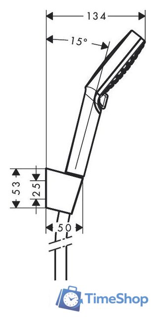 Душевой гарнитур  Hansgrohe Crometta Vario [26692400] - Изображение №2 — Интернет-магазин Time-Shop