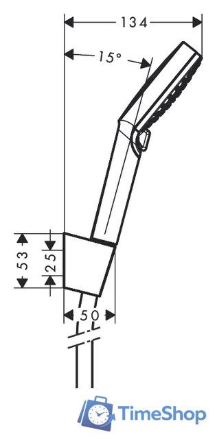Душевой гарнитур  Hansgrohe Crometta Vario [26692400] - Изображение №2 — Интернет-магазин Time-Shop