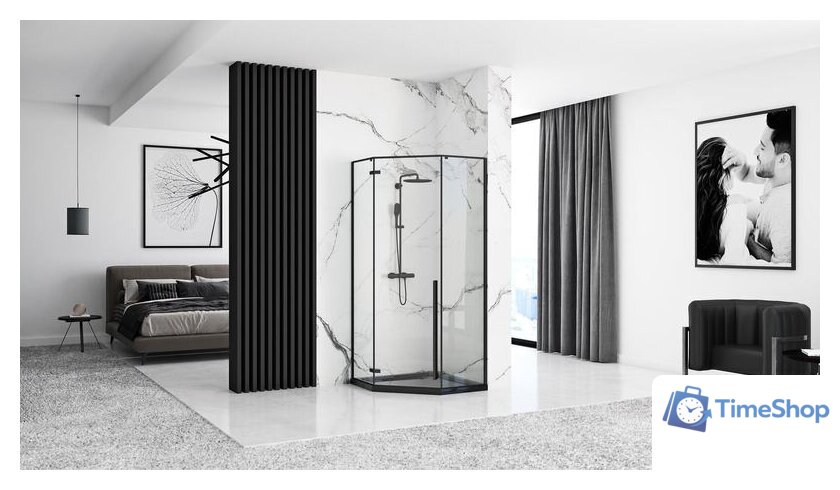 Душевой поддон Rea Diamond 90x90 (черный) - Изображение №5 — Интернет-магазин Time-Shop