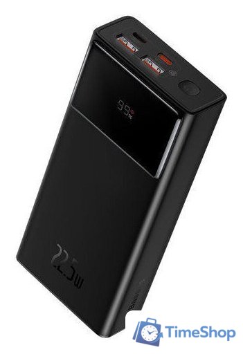 Внешний аккумулятор Baseus Star-Lord Digital Display Fast Charging Power Bank 30000mAh 22.5W (черный) - Изображение №3 — Интернет-магазин Time-Shop