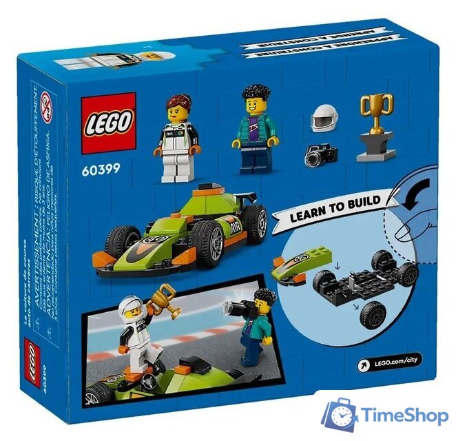 Конструктор LEGO City 60399 Зеленый гоночный автомобиль - Изображение №8 — Интернет-магазин Time-Shop